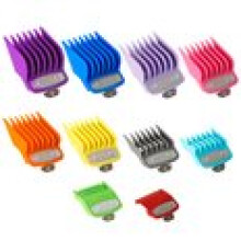 10 pièces. Guide-cheveux coloré de protection pour tondeuse avec métal.