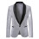 (Silver, S) Men's Gold Sequin Suit ZT-X35 1