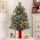 Mini Christmas Tree with Lights 2ft Tabletop Gift Box Base 1