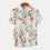 (C57, M) Men's Floral Short Sleeve Button-Down Shirt 1
