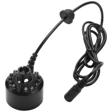 Humidificateur/atomiseur/atomiseur de fumée pour incubateur industriel à 12 LED, alimentation CA 100-240 V