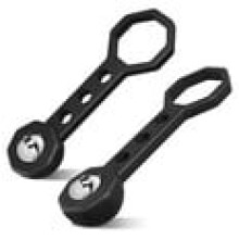2-pack kogelvormige magnetische muurdetector, zwart, voor het vinden van wapeningsstaal.