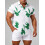 (C251, M) Hawaiianisches Herren-Kurzarmhemd mit Blumenmuster, Größe 1