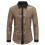 (Gold, S) Spring Sleek Herren Langarm-Farbblockhemd YC11 1