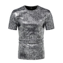 (Silver, S) Sommar Essential Herr Kortärmad Rund Halsad T-shirt ZT-YT06