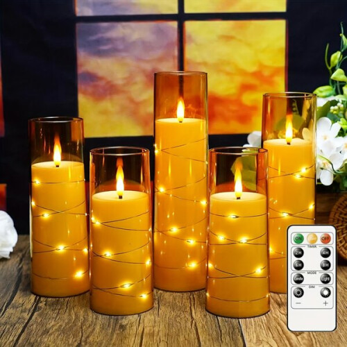 Geurloze LED-kaarsen met timer