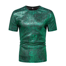(Green, XXL) Summer Essential Men's Short Sleeve Crew Neck Tee ZT-YT06
