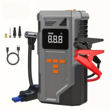 Auxiliar de partida portátil e compressor de pneus