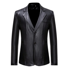 (Black, M) Men's Gold Hot Stamping Dance Suit Youth Trendy ZT-X60