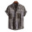 (C143, L) Camicia da uomo a maniche corte con stampa floreale estiva 1