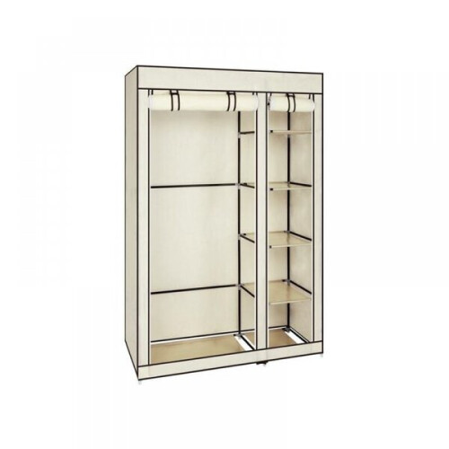 Armoire portable, beige, 1 pièce.
