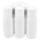 6 Pack White Refillable Sponge Bottles for Home Use Leak Proof Portable Plastic 30ml 2