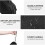 Electronics Organizer Travel, Travel Cord Organizer Case, Compact Electronics Accessories Bag - Black 4