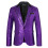 (Silver, S) Men's Sequin Blazer ZT-X61 Shiny Disco Jacket for Fall Winter 4