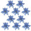 Glitter Artificial Wedding Christmas Flowers Blue 10pcs 1