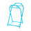 Trash Bag Holder Stand Blue Foldable Hanging Rack 1