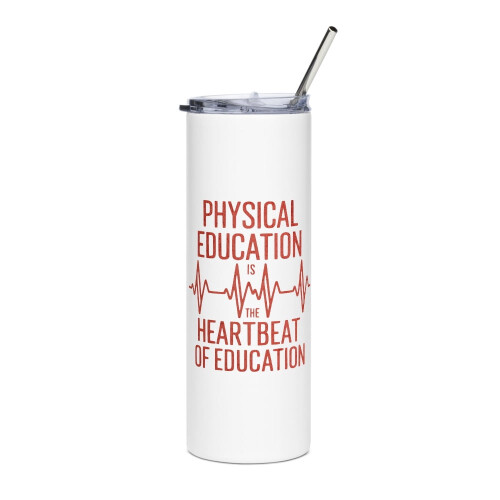 Gymleraar Slanke Drinkbeker Wit 20oz
