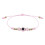 Pulseira coreana ajustável rosa claro (1 unidade) 1