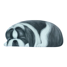 Covoraș antiderapant Kiplyki3D cu design de câine drăguț, 34,25 x 15,74 in