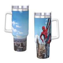 Gobelet Spider-Man en acier inoxydable de 1,2 L avec poignée et