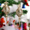 Christmas tree decoration black irregular ball pendant 6 pcs 1