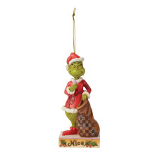 Drewniana ozdoba choinkowa Grinch 3,14 cala