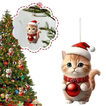 Ornement de Noël Chat incassable2