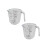 Ensemble de verres doseurs transparents gradués de 300 ml 1