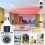 Câmera binocular HD sem fio com soquete E27 e Wi-Fi de 360 1