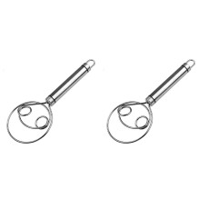 Fouet à pâte à pain danois en acier inoxydable, lot de 2