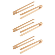 Pinces à grille-pain magnétiques en bambou 8,7 pouces, 6 pièces