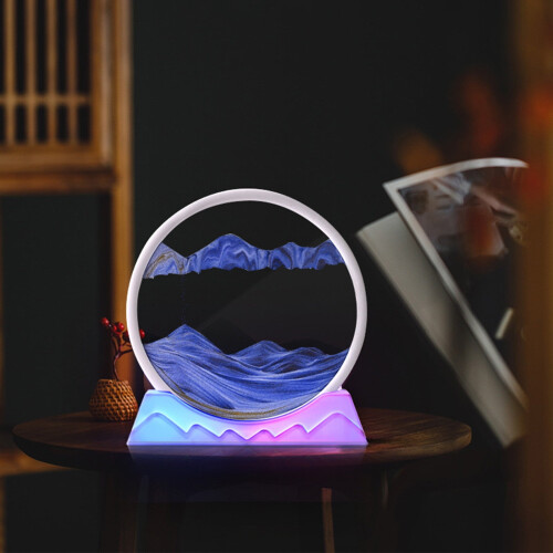 Hengsof3D zandloperlamp met afstandsbediening, 360