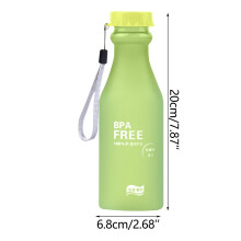 Garrafa de água esportiva Moocorvic, livre de BPA e à prova de vazamentos, 550ml