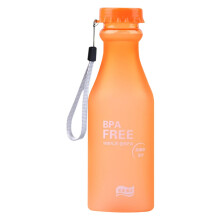 Garrafa de água transparente fosca 550ml