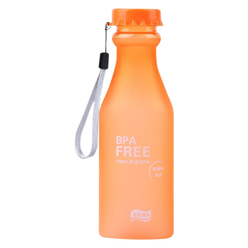 Garrafa de água transparente fosca 550ml