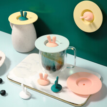 Couvercles en silicone alimentaire en forme d'oreilles de lapin (2 pièces)