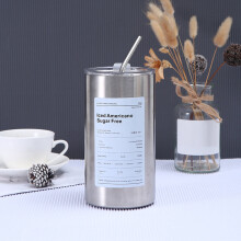 Tasse à café isotherme en acier inoxydable avec couvercle et paille