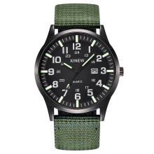 Quinlirra Quarzuhr für Damen und Herren mit Nylonarmband