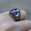 YUEHAO Ring mit lila Stein – Eleganter Modeschmuck 1