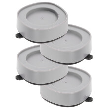 Tapete para máquina de lavar roupa cinza claro, 4 peças