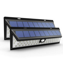 Applique murale solaire LED avec détecteur de mouvement PIR, 118 LED