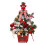 Sapin de Noël de table pré-illuminé ELEVENTIME en pin doré rose 1