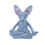 Statuette de méditation Sphinx Chat Grise Ornement de Bureau 1