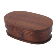 Puinen Bento Box Luonnonvärinen Vintage Lounasrasia 18x12x5.5cm