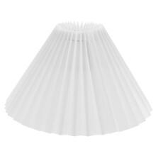 Abat-jour plissé blanc style transitionnel (1 pièce)