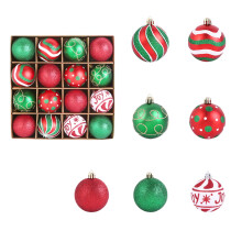 Boules de Noël en verre (16 pièces)