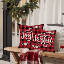 Taie d'oreiller de Noël, décoration de fêtes, 45 x 45 cm