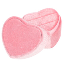 Herzförmiges Ringbox-Kissen, rosa, 1 Stück