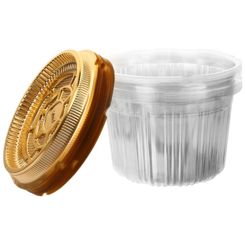 Boîtes à cupcakes transparentes en forme de dôme (20 pièces)