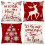Housse de coussin de Noël style ferme 45 x 45 cm 1